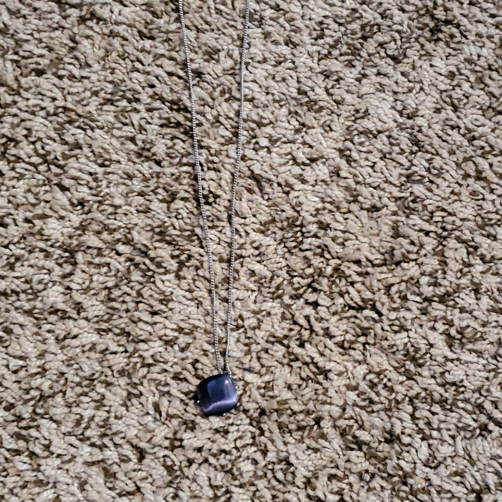 Purple Necklace and Earrings